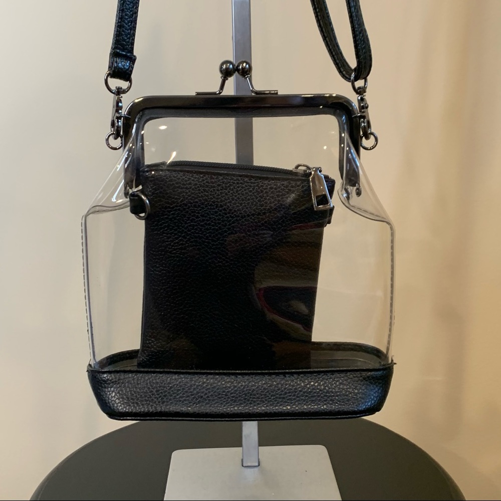 Clear Plastic Handbag With Interchangeable Straps… - image 4